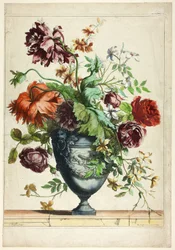Blauer Vase