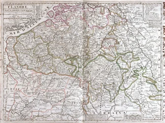 Karte von Belgien