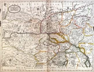 Karte des nordwestlichen Teils des Königreichs Ungarn