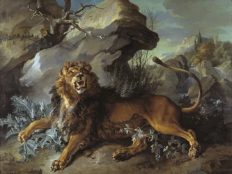 Der Löwe und die Fliege, 1732