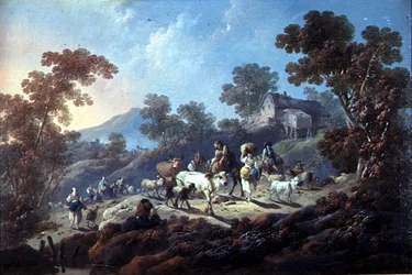 Felsige bewaldete Landschaft