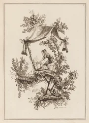 Platte 5, „Suite de douze Pêcheurs et Chasseurs“