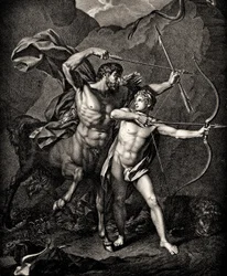 Die Erziehung des Achilles durch Chiron, ca. 1798