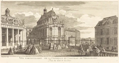 Besondere Ansicht der Kapelle des Schlosses von Versailles