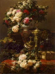 Blumen und Früchte