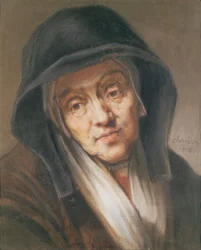 Kopie eines Porträts von Rembrandt seiner Mutter, 1776