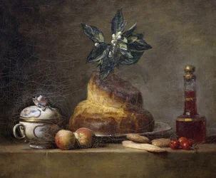 Stillleben mit Brioche