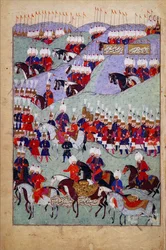 Begräbnis von Sultan Süleyman dem Prächtigen, Geschichte des Sultans Süleyman, Istanbul, Türkei, 1579