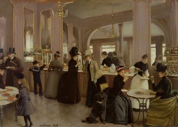 La pâtisserie Gloppe, Champs Elysees, 1889