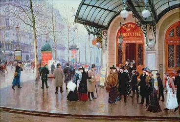 Vor dem Vaudeville-Theater, Paris
