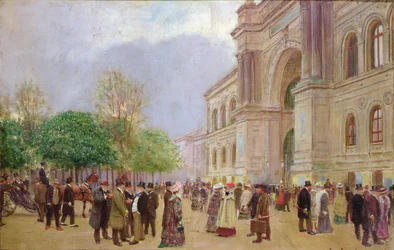 Der Ausgang des Salons im Palais de L