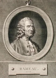 Porträt von Jean Philippe Rameau, graviert von Benoist