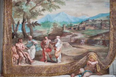 Weinender Bacchus und Ariadne