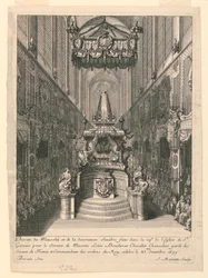 Katafalk von Louis Boucherat, zweiter Zustand, St. Gervais, Paris