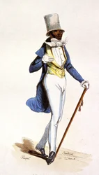 Ein Mulatte in den französischen Antillen, um 1850