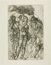 Heiliger Sebastian, Heiliger Antonius und Heiliger Rochus
