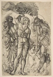 Die Heiligen Sebastian, Antonius und Rochus