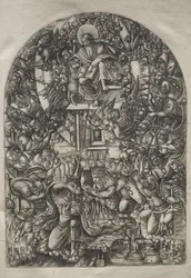 Die Apokalypse: St. Johannes wird in den Himmel gerufen