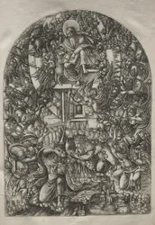 Die Apokalypse: St. Johannes wird in den Himmel gerufen, 1546-1556