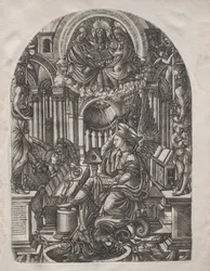 Die Apokalypse: St. Johannes auf der Insel Patmos, 1546-1556