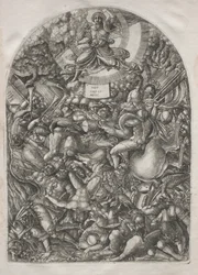 Die Apokalypse: Der Engel in der Sonne ruft die Raubvögel