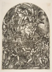 Die Kelter des Zornes Gottes, aus der Apokalypse
