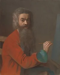 Selbstporträt im türkischen Kostüm, ca. 1750