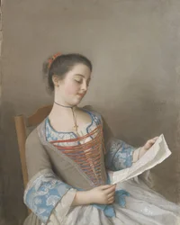 Die Nichte des Künstlers, Marianne Lavergne, bekannt als 