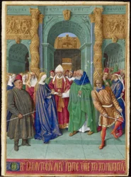 Miniatur aus den Stunden des Étienne Chevalier