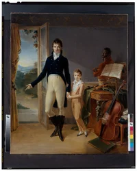 Porträt von Frédéric Donnadieu und seinem Sohn Frédéric