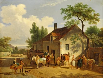 Ansicht eines Dorfes, 1839