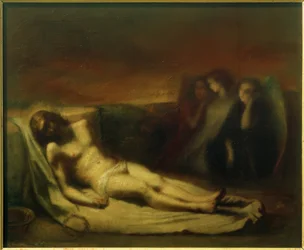 Leichnam Christi mit Engeln