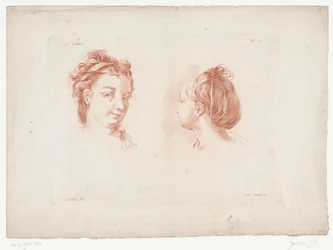 Zwei Frauenköpfe
