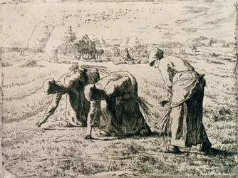 Die Ährenleserinnen, 1855