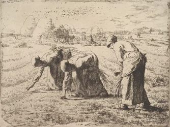 Die Ährenleserinnen, ca. 1855-56