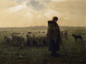 Die Schäferin und ihre Herde, 1862-67
