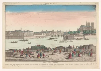 Ansicht der Stadt Paris vom Quai de Miramion (Vue de Paris)