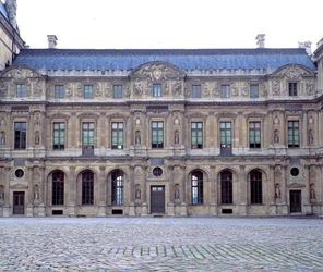 Der quadratische Hof des Louvre, Fassade des Louvre Heinrichs II. (1546-1551), 1551, Paris, Musée du Louvre