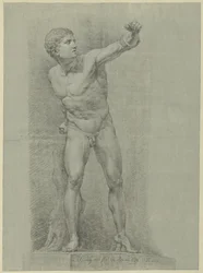 Studie nach der Statue eines Boxers