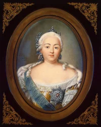Porträt von Kaiserin Elisabeth Petrowna 1709-1762