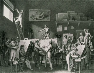 Das Atelier von Jacques Louis David (1748-1825)