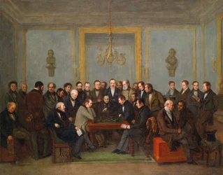Episches Schachspiel zwischen Pierre Saint Amant und Howard Staunton im Jahr 1843