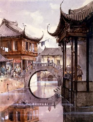 Ansicht von Shanghai, China, ca. 1860
