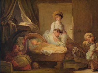Der Besuch im Kinderzimmer, um 1775