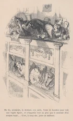 Ich war nach London gekommen, um einen Königlichen zu sehen, aber ich sah nur den Hinterkopf einer anderen Person, 1843
