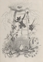 Illustration in Jérôme Paturot, von Louis Reybaud, Paris, 1846, ca. 1846