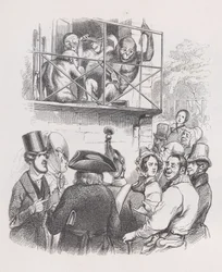 Orang-Utans aus den gesammelten Werken von Béranger, 1836