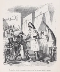 Wir werden die Muskeln einschneiden, die Knochen sägen, mit einem Wort, die Kranken heilen, ca. 1837-47