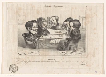 Karikatur von französischen Zensoren