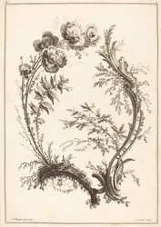 Ornament mit Blumen